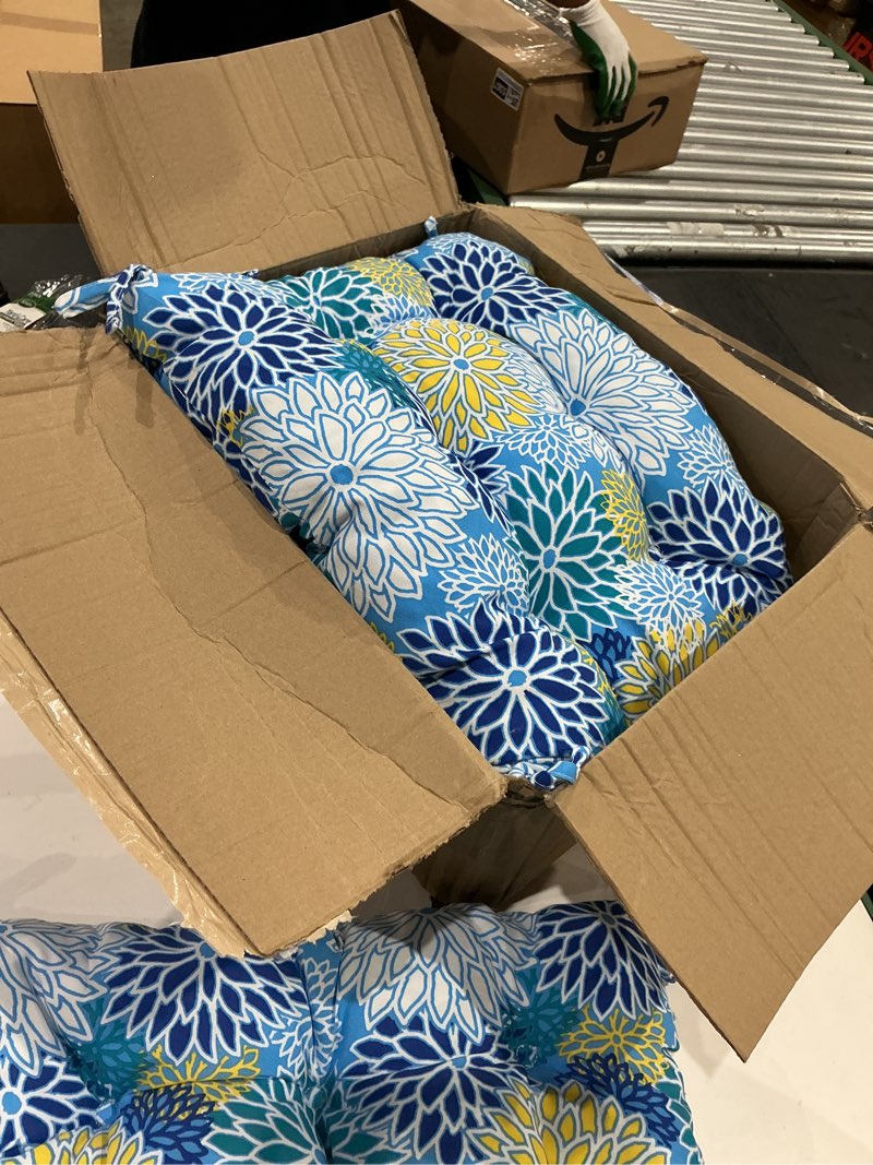 Condition photo showing Good Condition for outdoor/indoor u-shaped wicker seat cushion, decorative tufted chair pads seat cushions set for patio garden home office furniture,