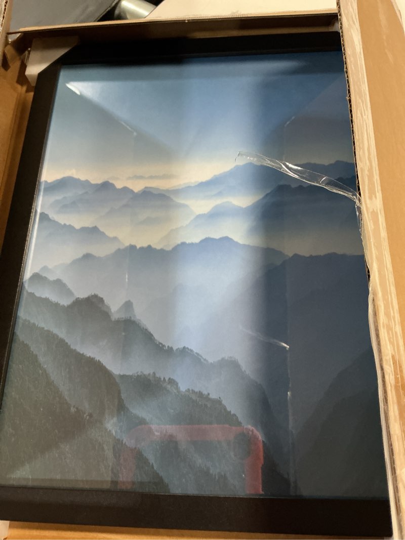 Condition photo showing New/Like New for americanflat 11x17 picture frame with shatter-resistant glass - signature collection - gallery-style frames made of engineered wood - photo frame for wall display - black 11x17 black