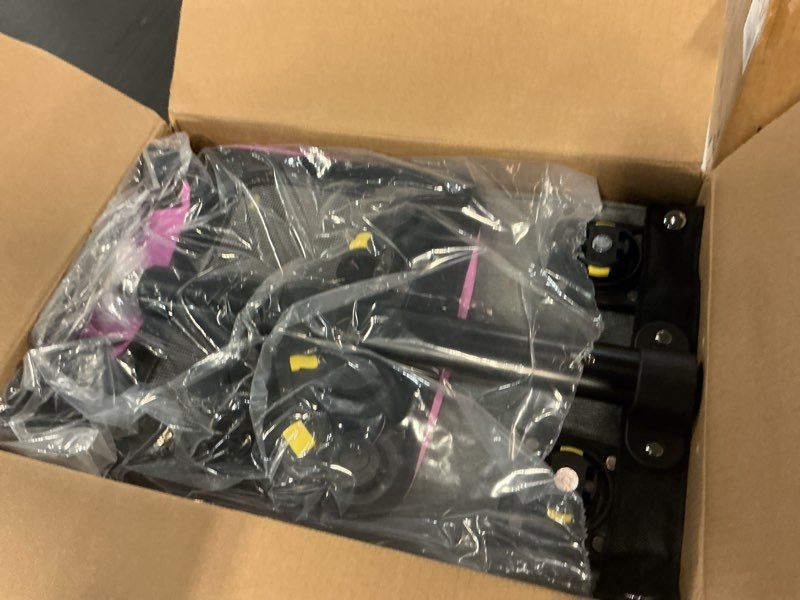 Condition photo showing New/Like New for Rolling Pet Carrier with Detachable Wheels - 18x11x11 TSA Airline Approved for Southwest Delta United American, Soft Sided Expandable Travel Bag for Small Dogs & Cats up to 15Lbs, Fits Under Seat Pink