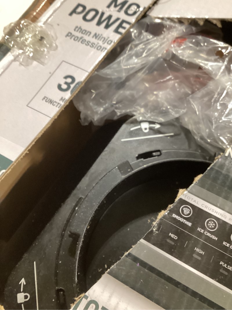 Condition photo showing Good Condition for Ninja BN701 Professional Plus Blender, 1400 Peak Watts, 3 Functions for Smoothies, Frozen Drinks & Ice Cream with Auto IQ, 72-oz.* Total Crushing Pitcher & Lid, Dark Grey 64 oz. Blender + Total Crushing Pitcher