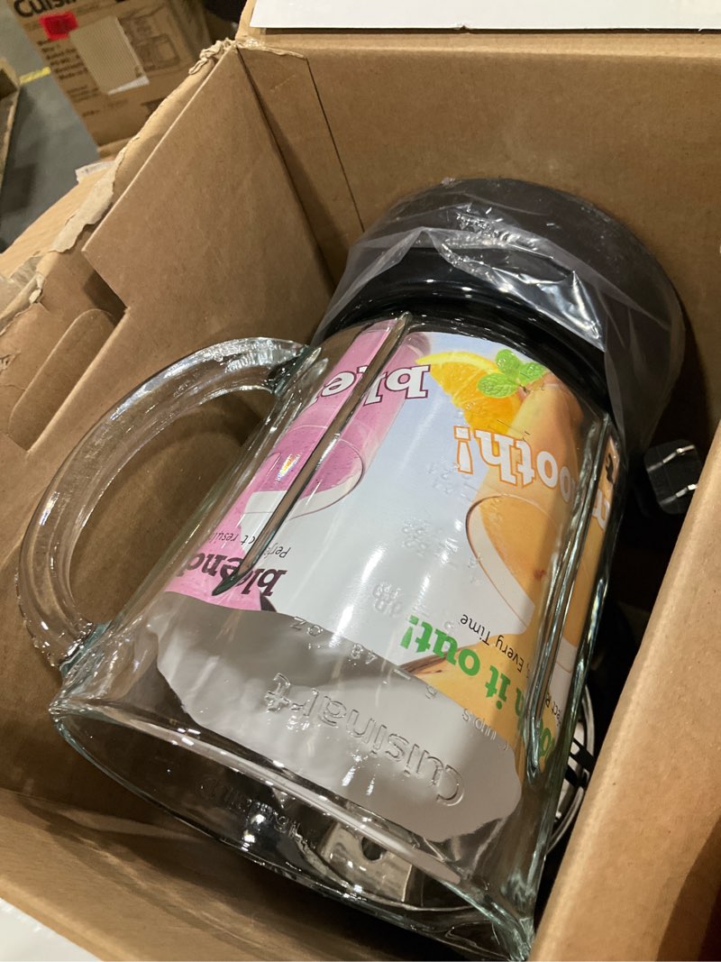 Condition photo showing As Is for cuisinart spb-7ch smartpower 40-ounce 7-speed electronic bar blender, chrome