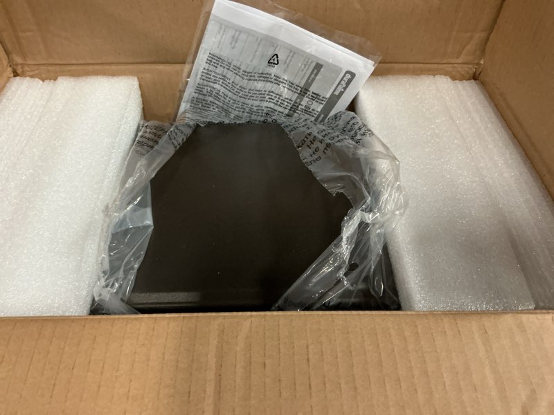 Condition photo showing As Is for Bronze duraflame TABLETOP ELECTRIC FIREPLACE WITH FLAME EFFECT-bronze 