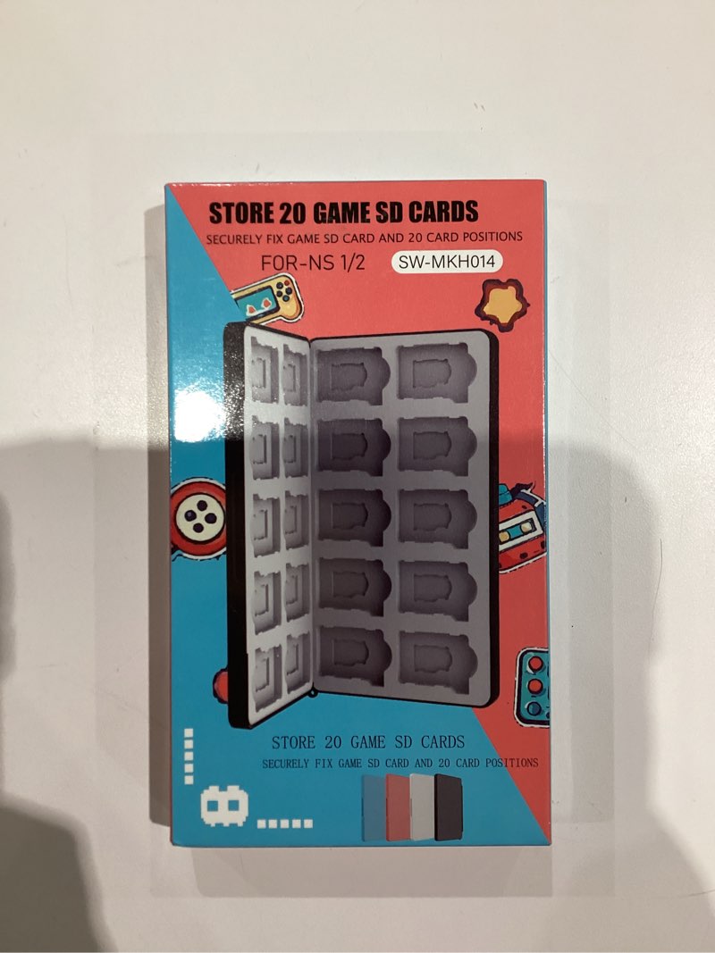 Condition photo showing New/Like New for WEOTOO Game Card Case for Nintendo Switch 2 (2025), Switch OLED & Lite, Hard Storage Box for 20 Game Cartridges & 20 Micro SD Cards, Compact Gaming Card Organizer - Black