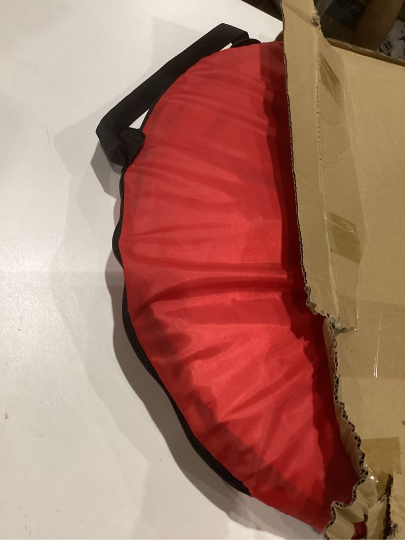Condition photo showing Good Condition for houseables dog tunnel, agility training equipment, 18 ft long, 24" open, red, 1 pk, polyester, exercise play tunnels for small & medium dogs, park playground toy, large obstacle course, pets, w/case