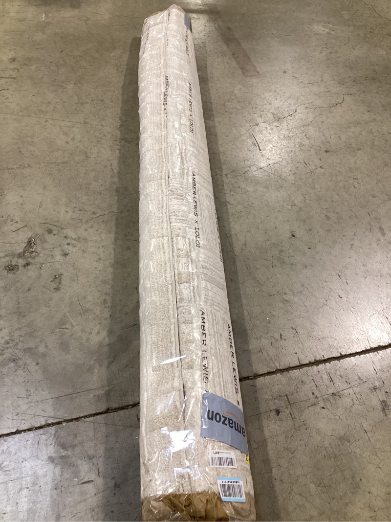 Condition photo showing Good Condition for Loloi Amber Lewis Monty Collection MOT-01 Ivory/Taupe 7'-10" x 10', .50" Pile Height, Area Rug Ivory / Taupe 7'10" x 10' (Rectangular)