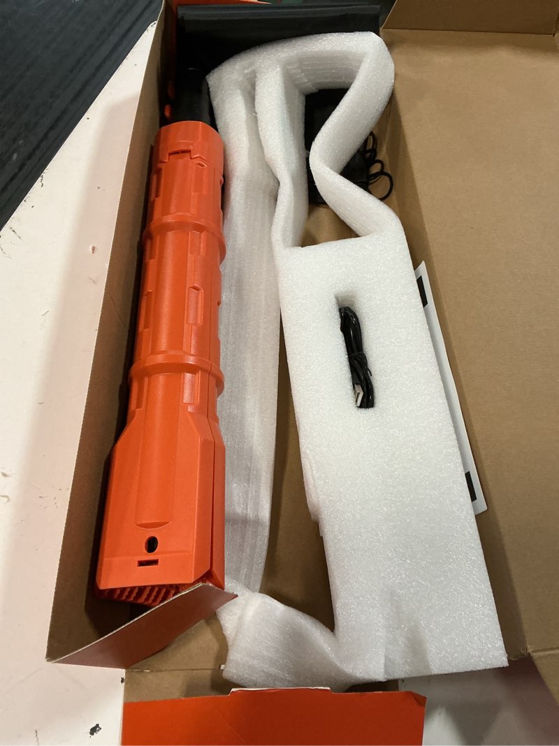 Condition photo showing As Is for (only tripod) saker portable camping light with stand 12000mah 73.2\" rechargeable work light 3200 lumen camp lanterns with bag for garage, outdoor work, emergency power outages, fishing ld10 orange ld10-12000mah