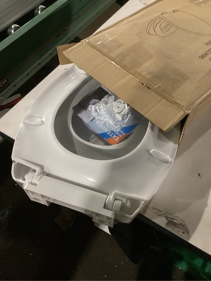 Condition photo showing New/Like New for Toilet Seat with Toddler Seat Elongated, PP Material Family Toilet Seat Cover, Soft Close Adult & Toddler Seats, Easy to Clean, Safe Potty Training Solution for Kids, Bathroom Upgrade for Home