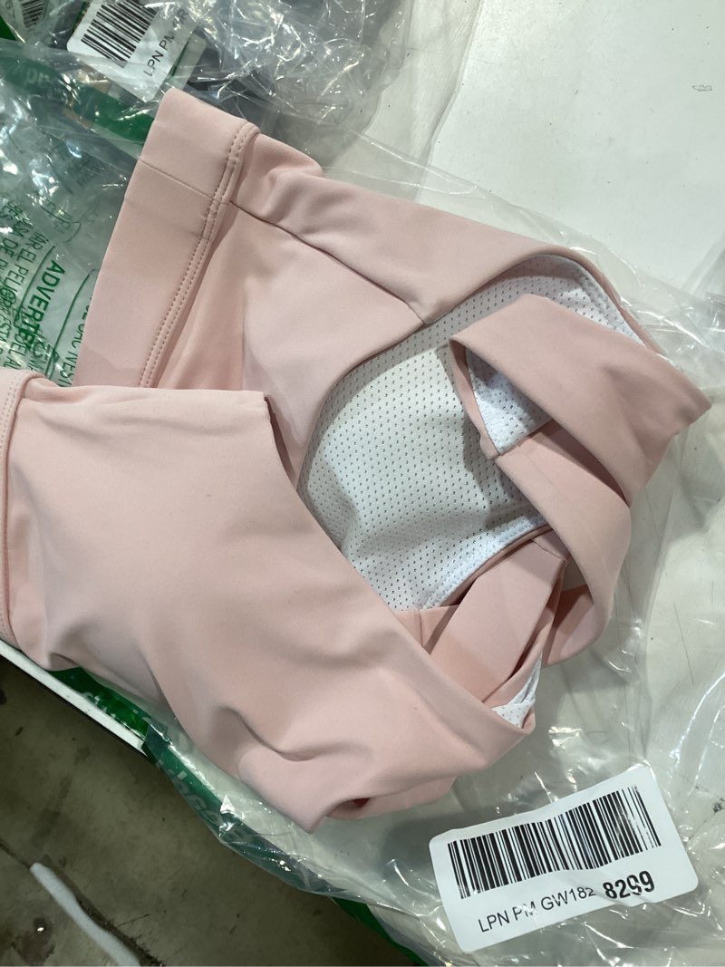 Condition photo showing Good Condition for running girl high impact sports bras for women,racerback running bra workout crop tank tops longline sports bra push up d-flush pink medium