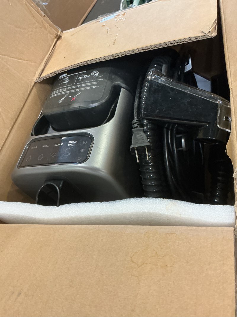 Condition photo showing As Is for Portable Carpet Cleaner Machine with Steam and Heating Techology,15Kpa Powerful Suction with Versatile Tools for Pets, Couch, Car,Self-Cleaning