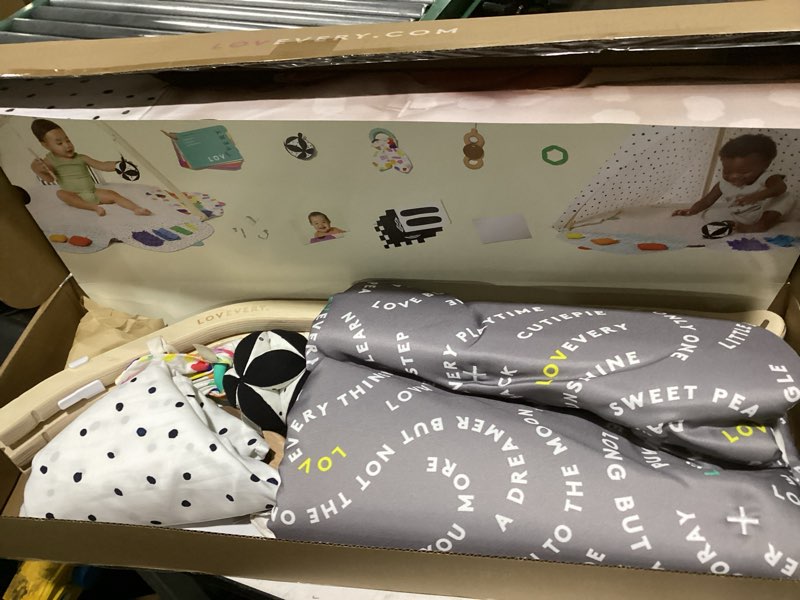 Condition photo showing Good Condition for lovevery | the play gym | award winning for baby , stage-based developmental activity gym & play mat for baby to toddler