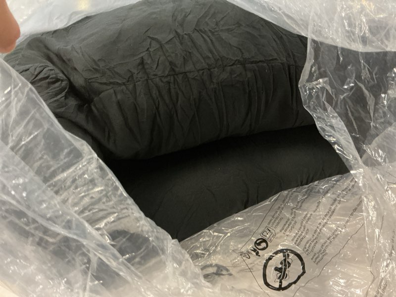 Condition photo showing Good Condition for Egg Chair Cushion, Hanging Basket Hammock Seat Cushion, Thick Soft Egg Swing Chair Pad with Headrest for Patio Porch Furniture Outdoor (Black, 39.37x45.28x4.72in)