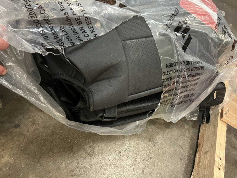 Condition photo showing As Is for EKR Custom Fit Sienna Seat Covers for Select 2011-2020 Toyota Sienna LE,XLE, SE,XLE Premium 2nd Row 4/2/4 Split,8 Seats Car Seat Cover - Three Row,Leather(Black)
