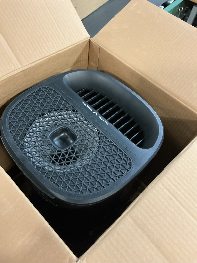 Condition photo showing Good Condition for Honeywell Easy-to-Care Filter Free Warm Mist Humidifier, Medium Rooms, 1.5 Gallon Tank – Humidistat for Bedroom, Home or Office Black