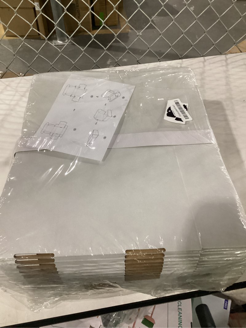 Condition photo showing New/Like New for wowxyz 17x11x3" shipping boxes 20 pack white corrugated cardboard mailing boxes for small business - flat literature mailer packaging supplies