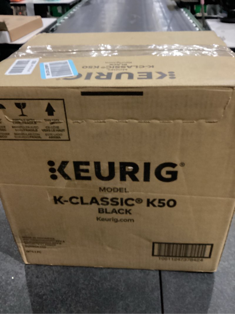 Condition photo showing New/Like New for Keurig K-Classic Single Serve K-Cup Pod Coffee Maker, with 3 Brew Sizes, 48oz Removable Reservoir, Black