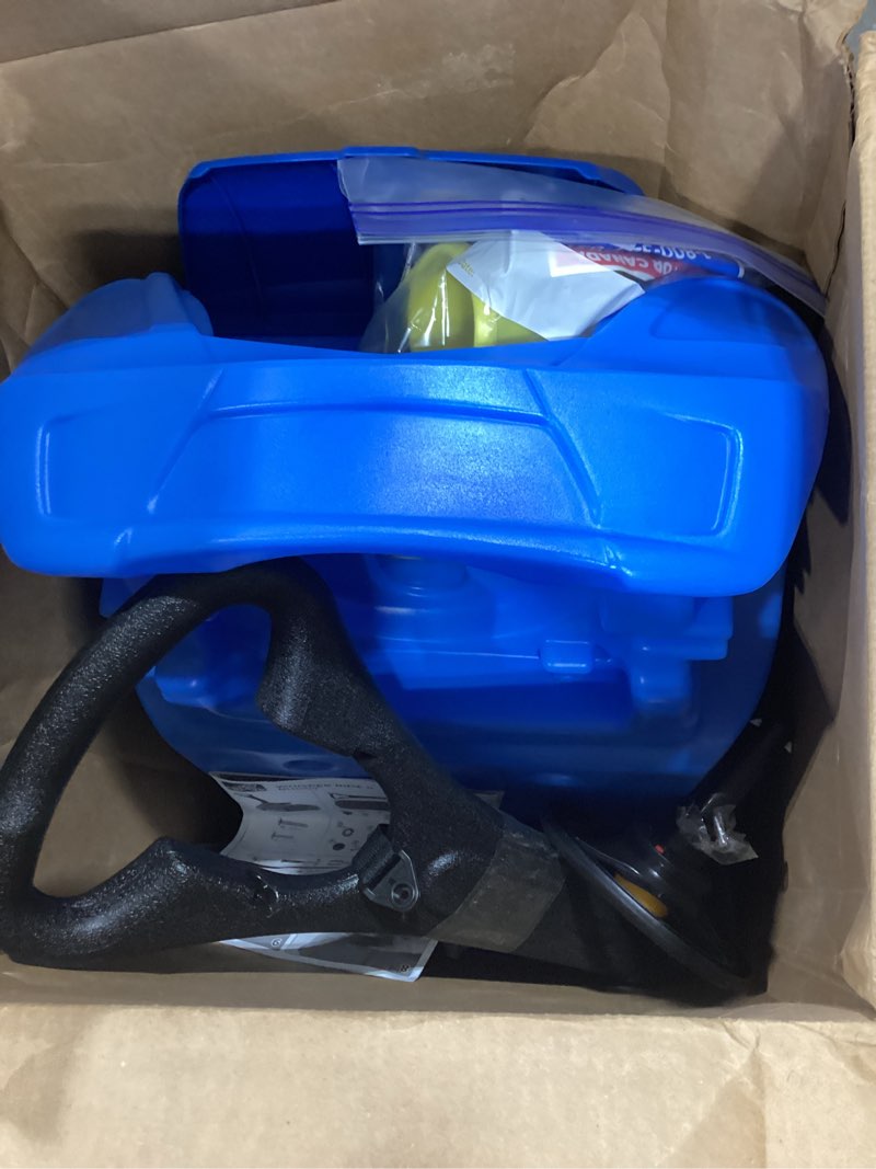 Condition photo showing Good Condition for step2 whisper ride ii buggy kids push car, ride on toy, stroller substitute, includes seat belt & horn, made of durable plastic, max weight 50 lbs., for toddlers 1.5-4 years old, blue blue large