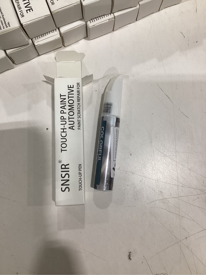 Condition photo showing New/Like New for car touch up paint(w8/ww8 ice/quartz white pearl tricoat) compatible with hyundai, car paint pen scratch repair two-in-one touch up paint, premium car scratch remover for deep scratches