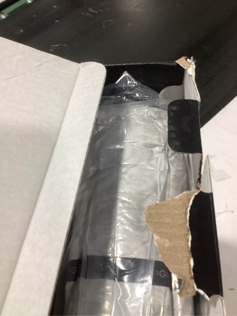 Condition photo showing New/Like New for evergrace velvet quilt set queen size, luxurious soft striped channel bedding set, lightweight velvet comforter for all season, oversized bedspread coverlet with 2 matching shams, frost gray full/queen (90" x 92") frost gray