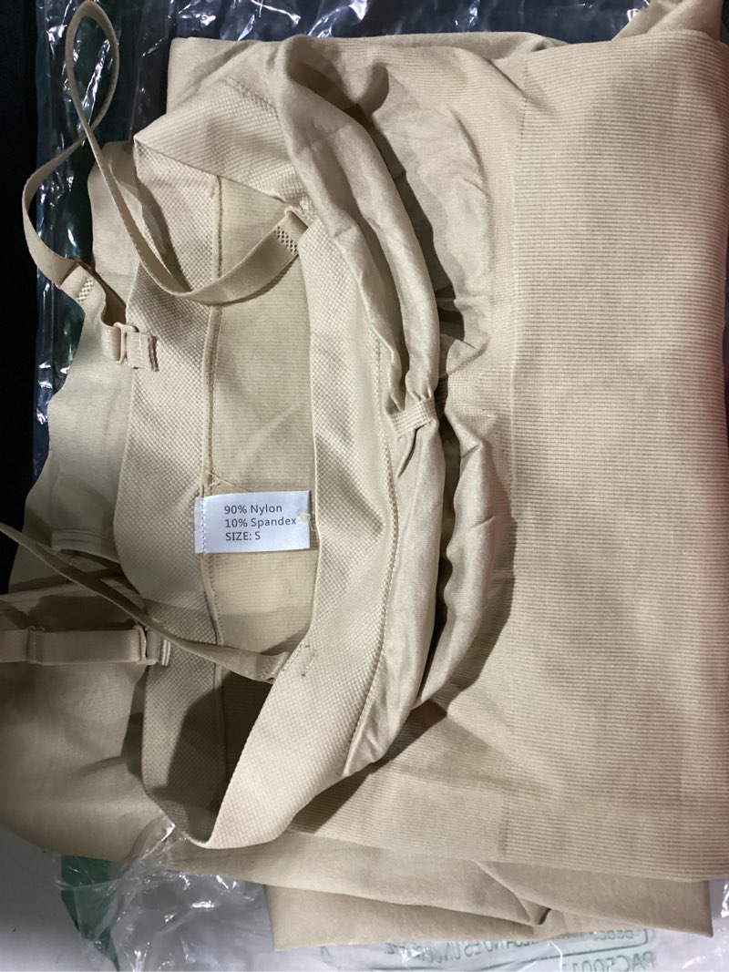 Condition photo showing Good Condition for strapless shapewear slip for women under dresses tummy control long slips dress seamless full body shaper slimming small nude