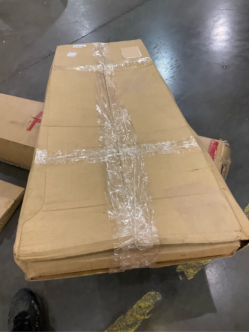 Condition photo showing As Is for Low Profile Bed Support, Black, Twin Size 36'x71', Firm, Modern, Pocket Spring, Wood, 10mm, 37'x72'x1' Twin Size 36”x71”
