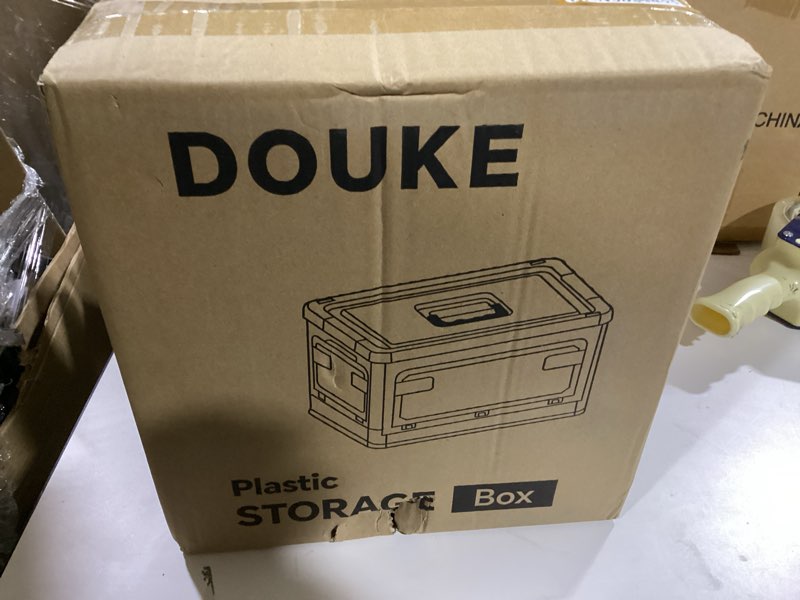 Condition photo showing New/Like New for DOUKE 22qt Medicine Organizer Storage Box – Plastic First Aid Box Empty with Lid, Stackable Medical Container with Handle & Wheels, Sturdy BPA-Free Case with Tray for Medication & Supplies