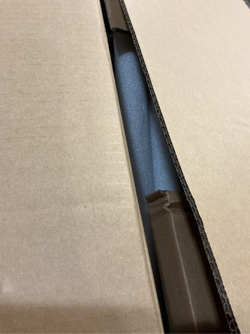 Condition photo showing New/Like New for arlo modern backless upholstered kitchen counter bar stool with double-layered saddle seat and black metal base, brown/matte black, set of 2 vintaged brown/matte black set of 2