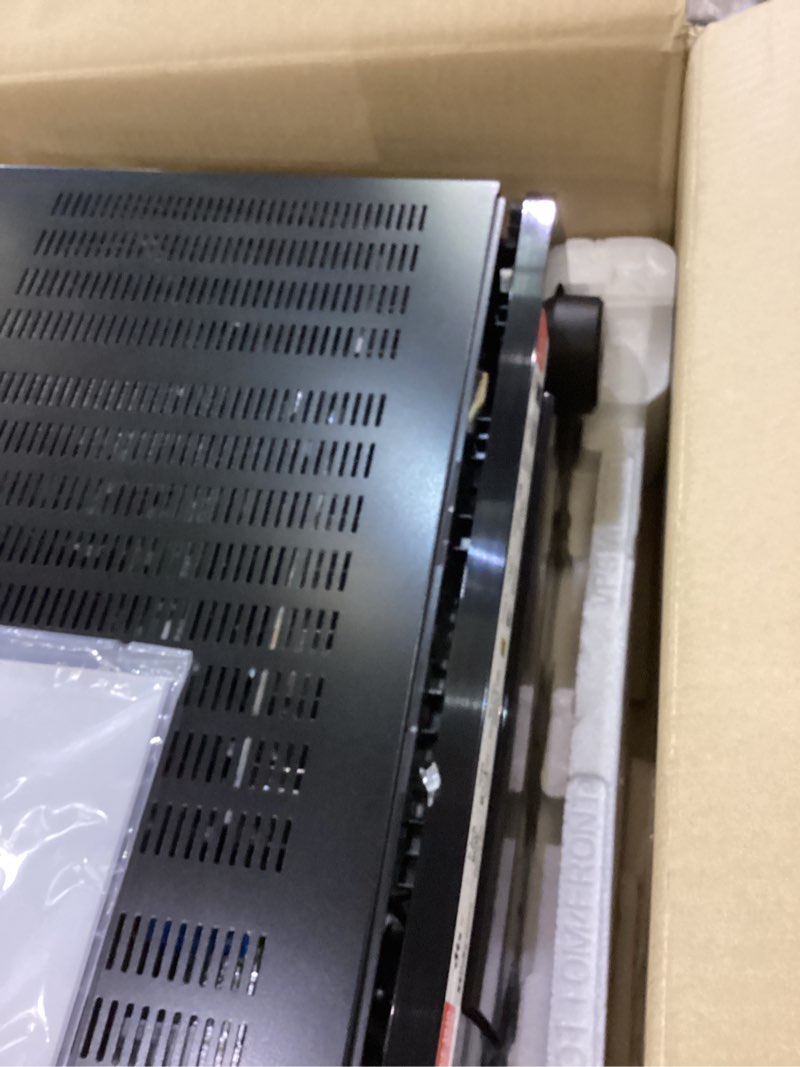 Condition photo showing As Is for Denon AVR-X1800H 7.2 Channel AV Stereo Receiver - 80W/Channel, Wireless Streaming via Built-in HEOS, WiFi, & Bluetooth, Supports Dolby Vision, HDR10+, Dynamic HDR, & Home Automation Systems