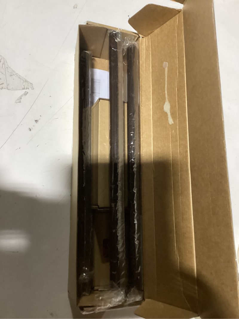 Condition photo showing Good Condition for KAMANINA Single Curtain Rod 32 to 58 Inch(2.6-4.8Ft), 7/8 Inch Antique Bronze Adjustable Drapery Rod for Windows, Decorative Netted Texture End Antique Bronze 32-58"
