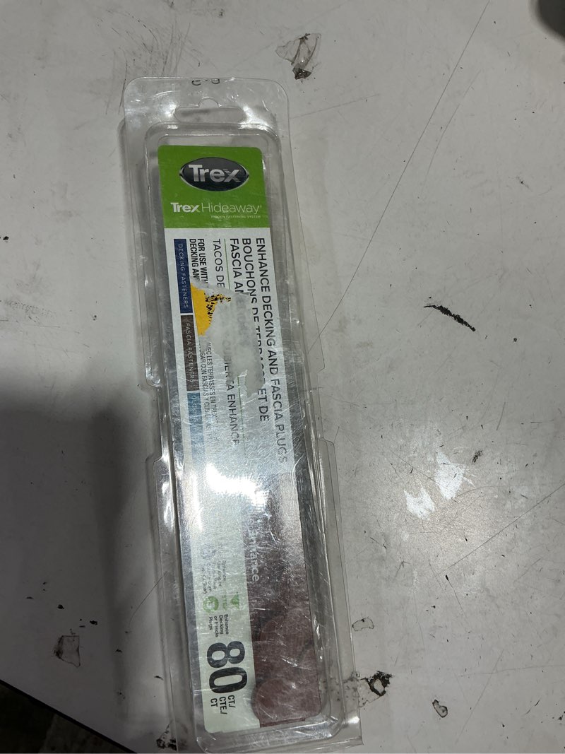 Condition photo showing Good Condition for trex hideaway plugs coastal bluff hidden deck fastener 180 square feet ( 80 -pack ) item #6606466 | model