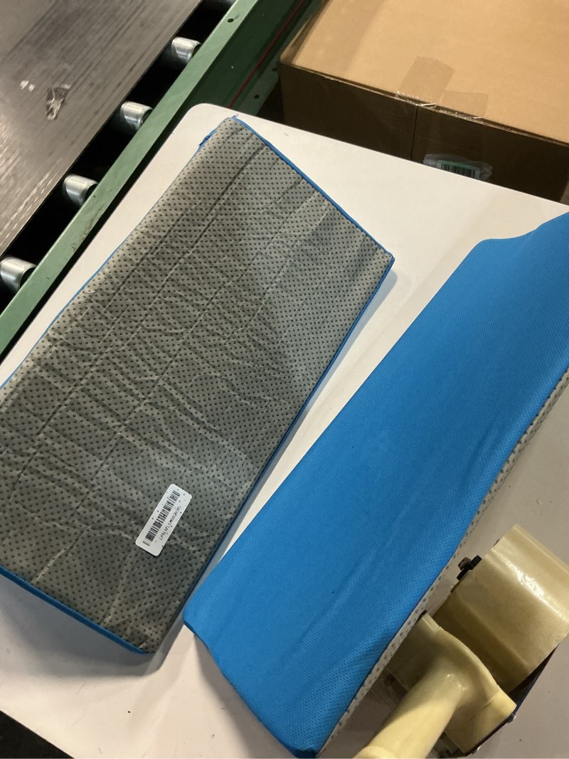 Condition photo showing Good Condition for Bed Wedge Pillow For Sleeping Seniors Post Surgery Incline Pillow Bedsore Pressure Relief Cushions For Butt Lifting Patient Turning Triangle Foam Wedges For Bed Positioning Body Back Support (Blue)