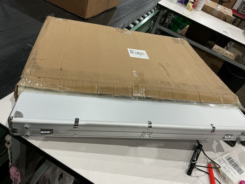 Condition photo showing Good Condition for similar to not exact 34\"x22\" card show display case,portable aluminum trading card display case,clear acrylic card box with locks suitable for sports card/tcg/jewelry collection (34\"x22\")