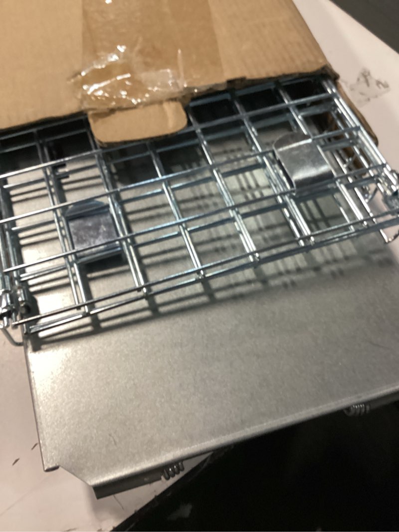 Condition photo showing Good Condition for Collapsible Humane Live Animal Cage Trap No-Kill Trapping Kit for Humane Catch Release Rodent Small Cat, Rabbits, Squirrel, Opossum, Squire, Raccoon, All Fit Sized Small Animals, 2-Door 24"x8.5"x7.5"