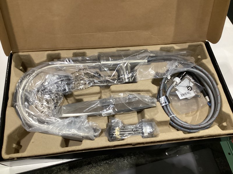 Condition photo showing Good Condition for Kraus Oletto Spot Free Stainless Steel Dual Function Kitchen Faucets with Pull Down Sprayer, KPF-2620SFS Spot-Free Stainless Steel Pull Down Faucet