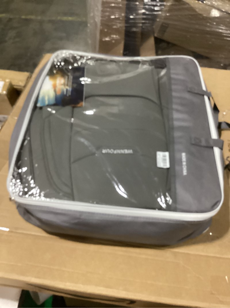 Condition photo showing New/Like New for Car Seat Covers Front Seats Only, Universal Luxury Automotive Car Seat Protector 2 Pack, Waterproof Breathable Leather Car Seat Cushion for Most Vehicles SUV Pick-up Truck, Grey Grey Front Pair-2 Seats