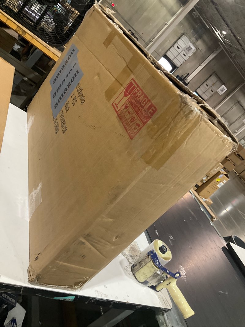 Condition photo showing Good Condition for wire shelf covers, heavy duty mdf shelf liners for pantry & closet shelves. retail sture display, odur-free suld woud suppurt, nu sayying. tuul-free install, 4pcs 25" w× 15" d black