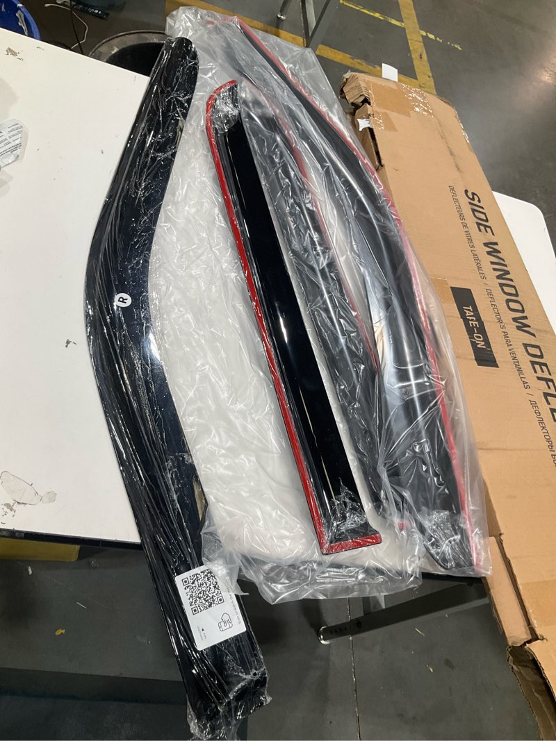Condition photo showing Good Condition for for jeep for patriot 2007-2017 window visors vent sun guard rain deflector acrylic 4pc smoke/tinted slim style