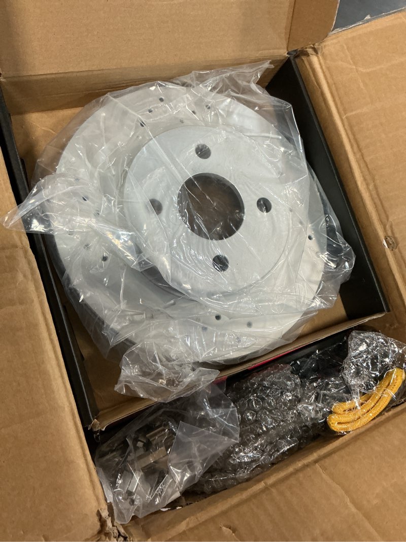 Condition photo showing Good Condition for Front Brake Pads and Rotors Kit Compatible with 2005-2010 Chevy Cobalt, 2003-2007 Saturn Ion, 2007-2009 Pontiac G5 | 256mm(10.1in)| Anti-Rust Geomet Coated Low Dust Noise-Free|55083 & D956-7855