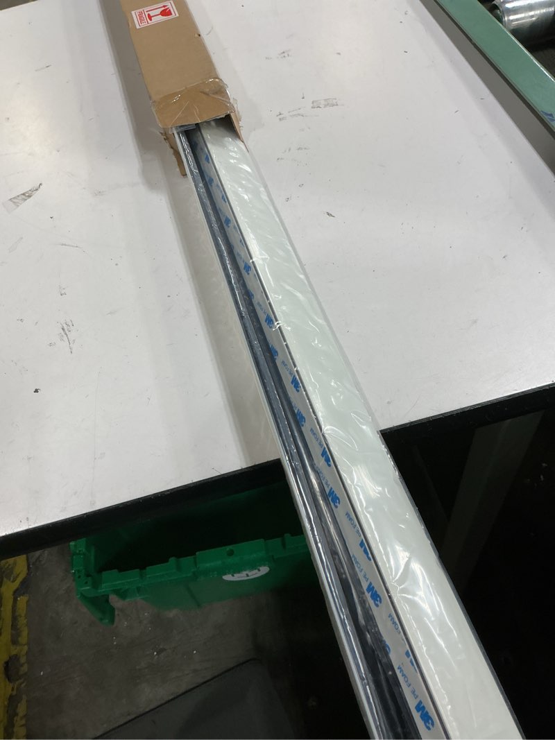 Condition photo showing New/Like New for light blocking strips for window shades and blinds, 100% blackout pvc side tracks light blocker for blinds, window light blocker for bedroom(white, 58", 4pcs) white-4pcs 4pcs