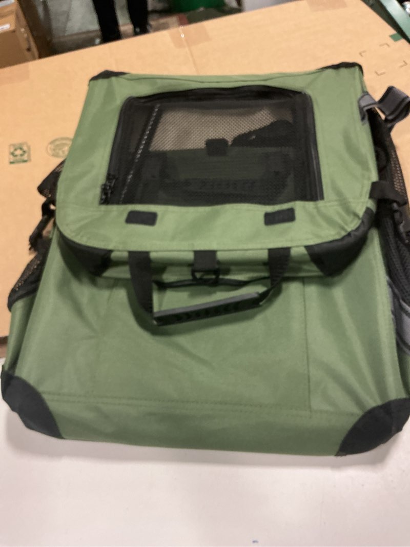 Condition photo showing Good Condition for Petprsco Large Cat Carrier for 2 Cats Small Medium Dogs, Soft Pet Carrier 24x17x17 for Traveling with Warm Blanket Foldable Bowl and Washable Pad 24.0"L x 17.0"W x 17.0"H Green