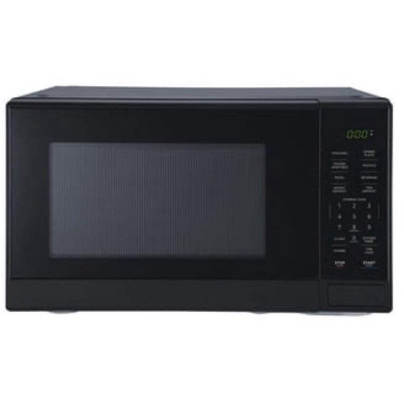 mainstays 1.1 cu ft microwave oven in black