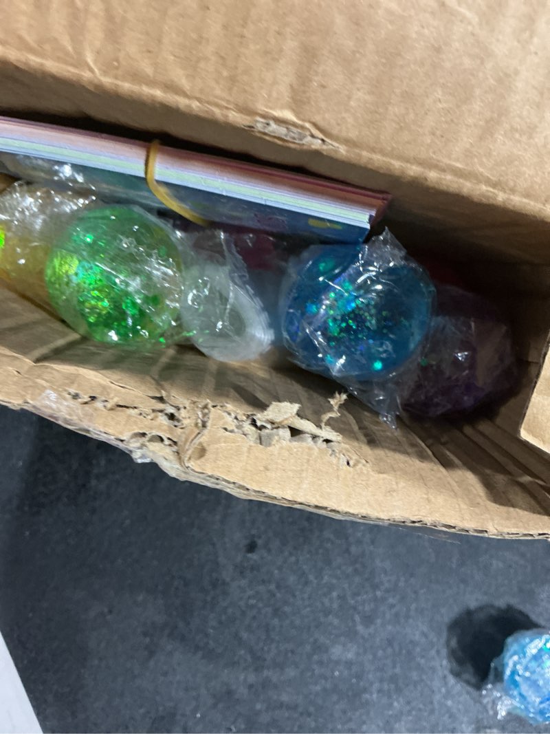 Condition photo showing As Is for Valentine's Day Cards for Kids, 24 Pack Valentines Day Cards with Squeeze Balls, Stretchy Toy for School Classroom Valentine's Gifts Exchange, Valentines' Party Favor Prizes for Boys Girls