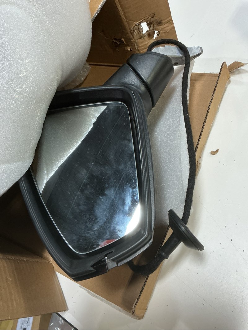 Condition photo showing Good Condition for left driver side mirror compatible with 2018 2019 2020 2021 2022 2023 2024 2025 2026 vw tiguan with manual folding power glass heated turn signal blind spot black replace#5na949145(6+2pins) l black