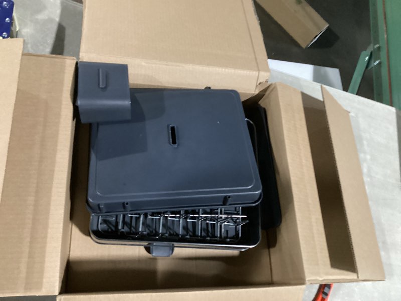 Condition photo showing As Is for joseph joseph dish drying rack with wine glass holder - space-saving 2-tier design with fast draining system 2-tier gray