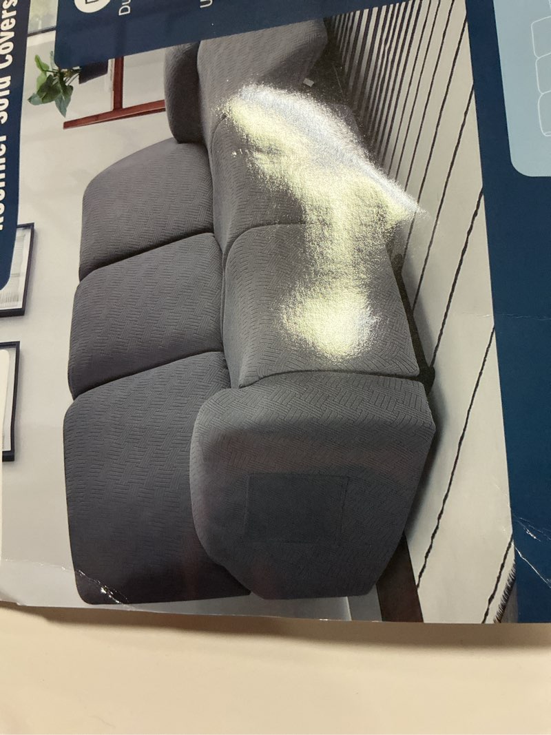 Condition photo showing Good Condition for Timeles Recliner Covers for 3 Seater Reclining Sofa Slipcover Furniture Protector for Dogs and Pets Stretch Soft Washable (Three-Seater, Gray) Grey THREE-SEATER