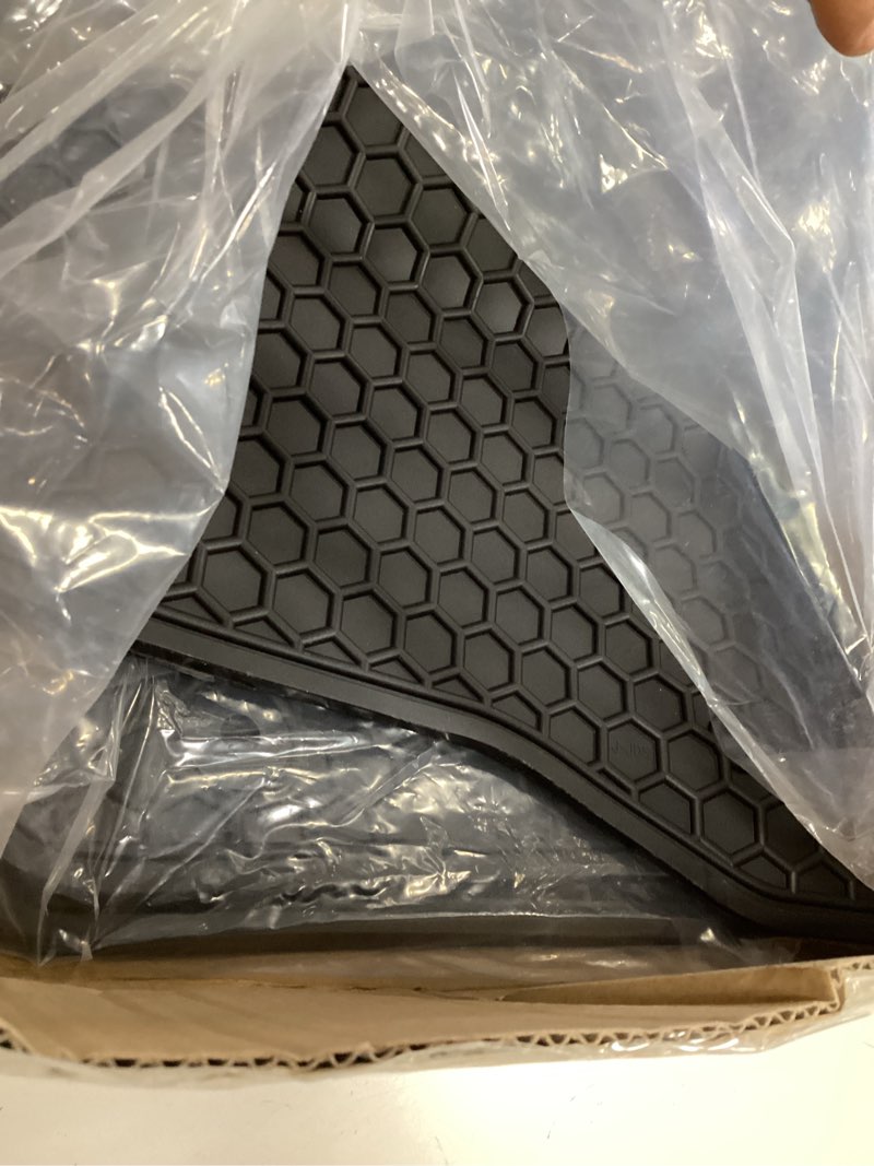 Condition photo showing Good Condition for car floor mats custom fit for jeep gladiator 2020-2026 full black rubber auto liner mats all weather protection odorless