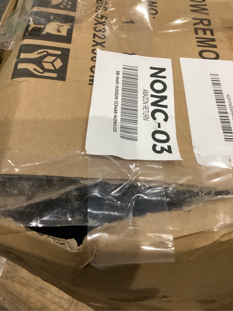 Condition photo showing As Is for 12 inch Cordless Snow Blower, Electric Snow Shovel with Directional Plate & Adjustable Front Handle for Driveways, Walkways, Sidewalks