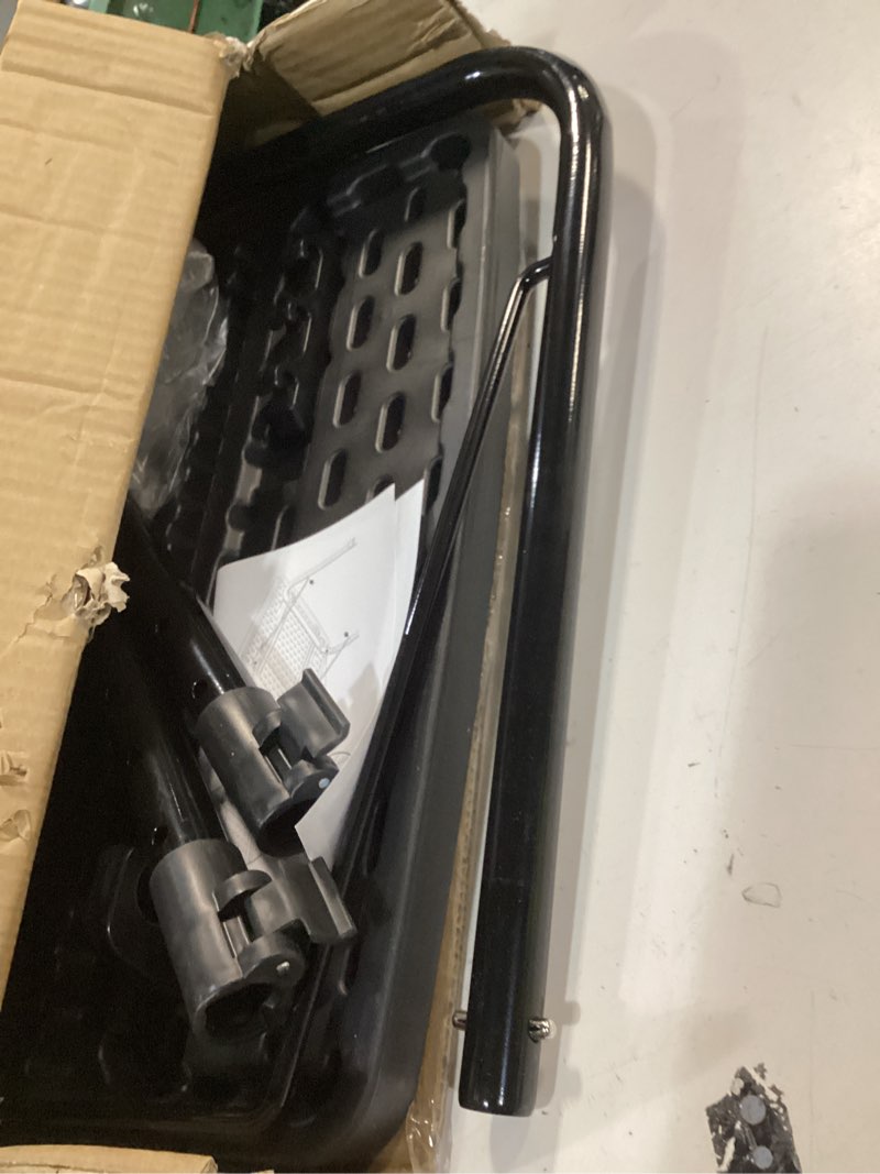 Condition photo showing As Is for Max TV Tray Table, Allpop Adjustable Large TV Tray for Eating, Folding Dinner Laptop Table on Couch & Bed with 6 Heights & 3 Tilt Angles, Black Black Allpop-Max TV Tray