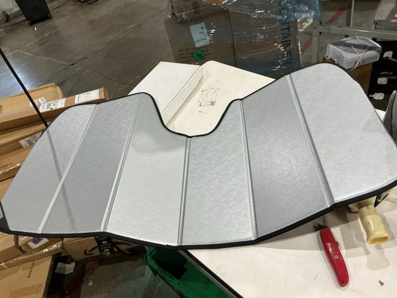 Condition photo showing Good Condition for covercraft uvs100 premier series custom fit windshield sunshade for 2023-2026 bmw 2 series coupe (excludes m2 & gran coupe) - chrome camouflage