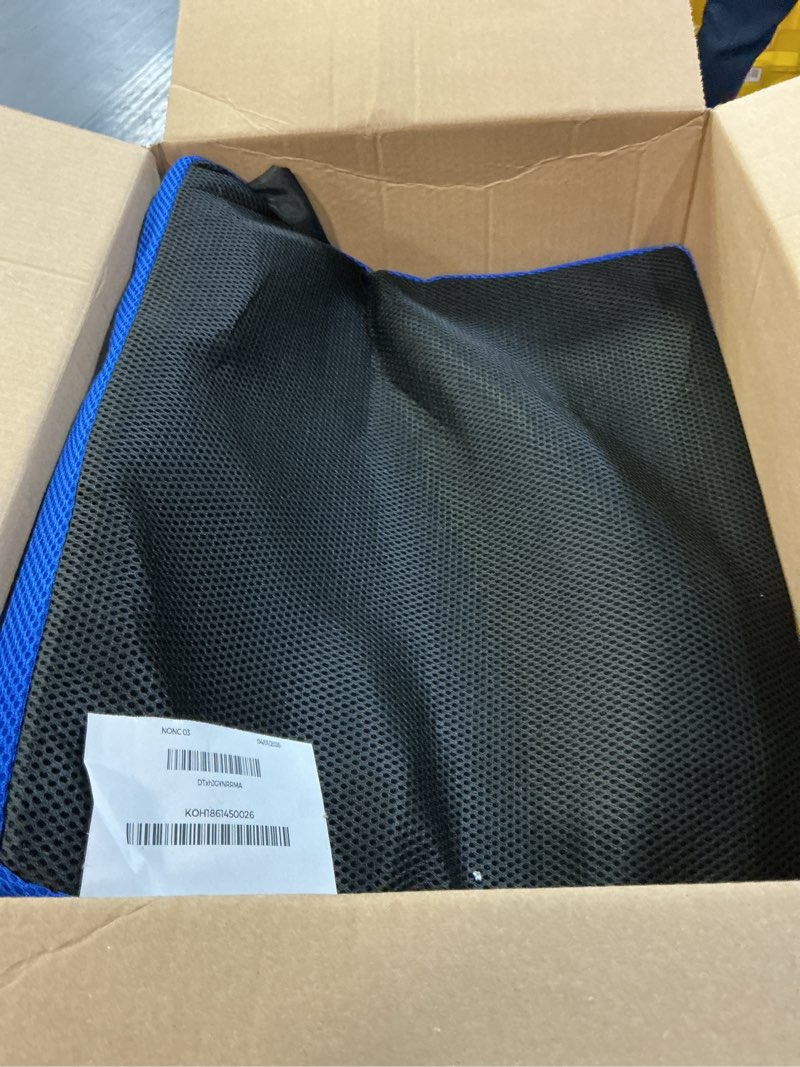 Condition photo showing Good Condition for soft wheelchair seat cushion for adults washable wheelchair cushions for seniors wheelchair pads cushions thick for seat non-slip and lumbar support (black + blue)