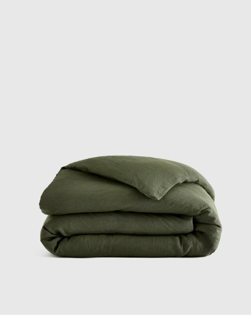 european linen double flange sham set king